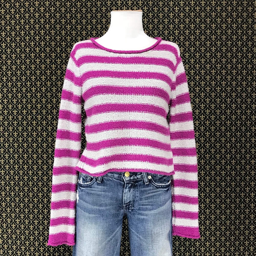 Free People Beach Striped Pullover